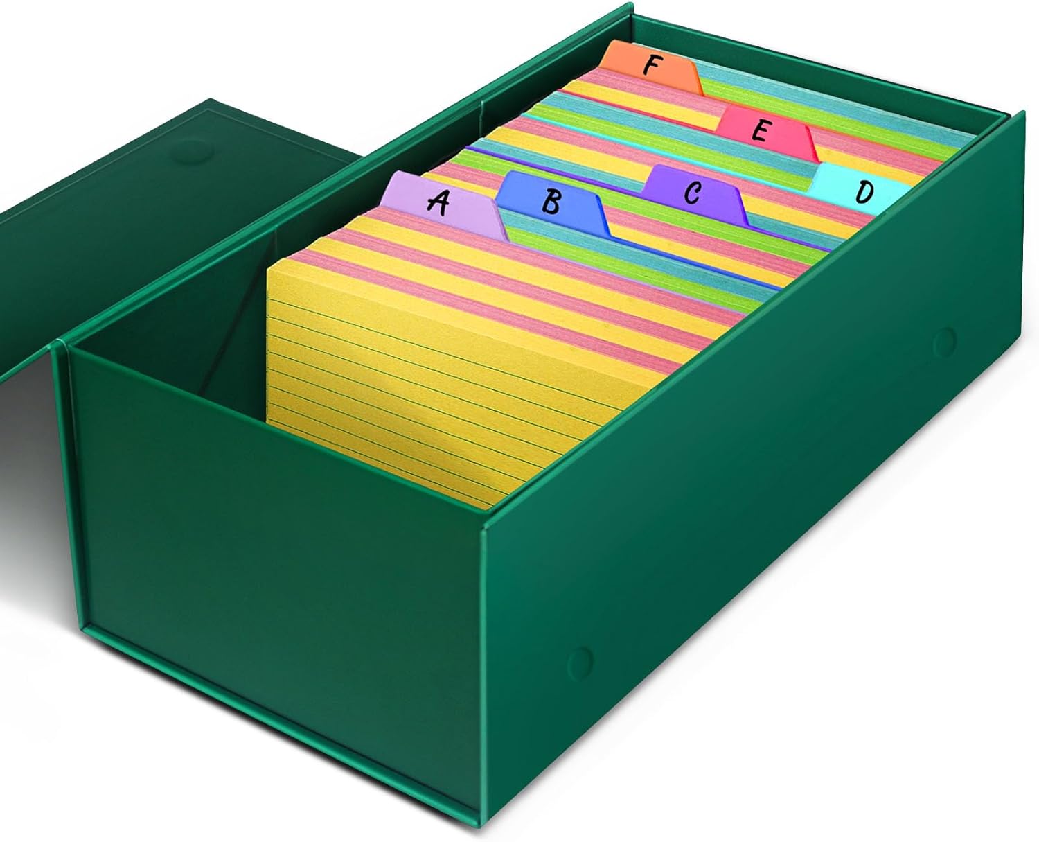 Card Index Box - 3x5 Index Card Holder, 3.5x5.5 Inches