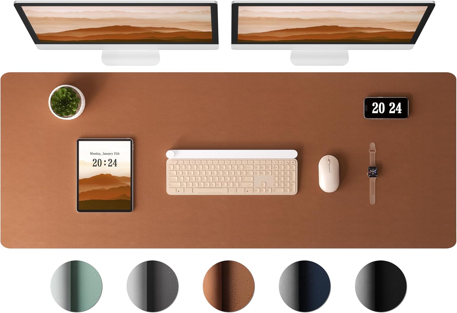 Leather Desk Pad - Large Leather Desk Pad Protector -