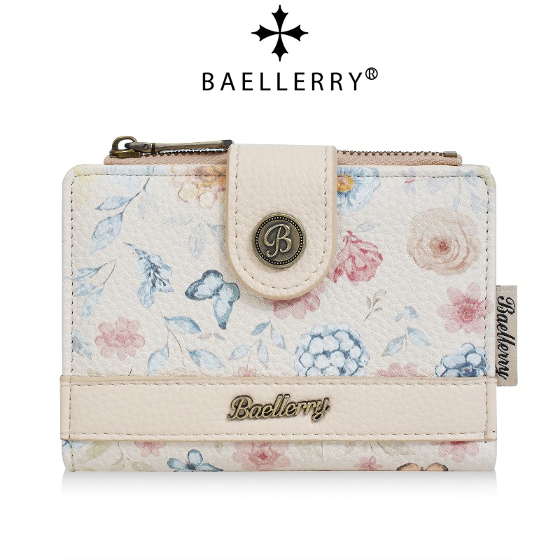 Index Card Holder - Baellerry Women's Short Wallet Zipper Buckle