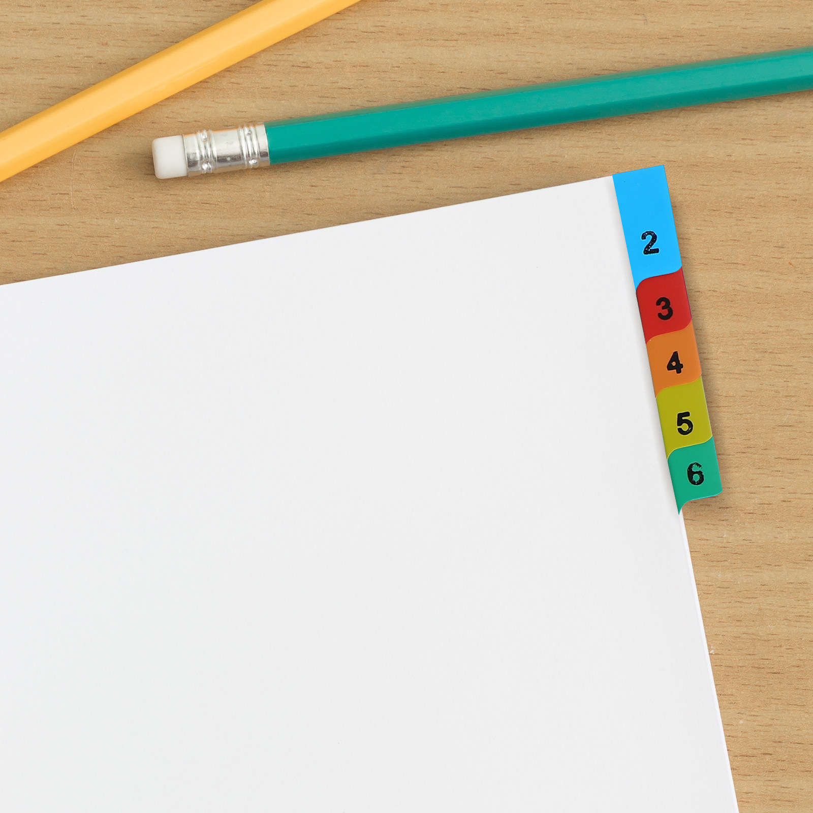 Tab Divider A4 - 20 Pages A4 Multi Color Plastic