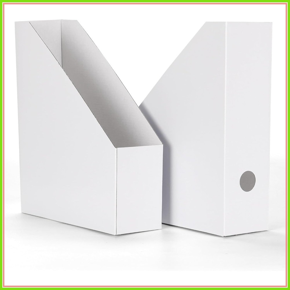 Magazine Holder Rack - 12 Pack Magazine File Holder, White