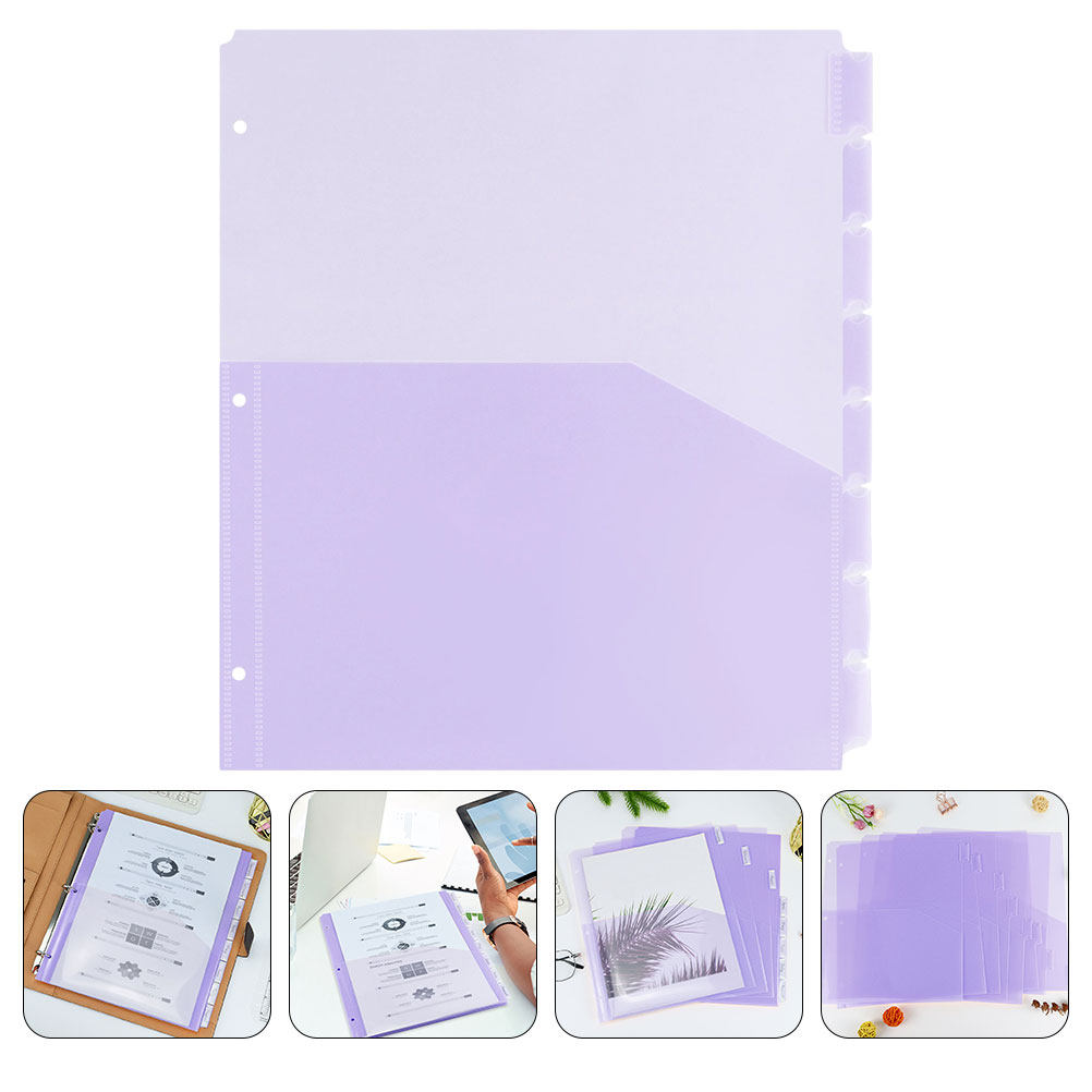 Tab Divider A4 - 2Sets Binder Dividers A4 Plastic Tabbed