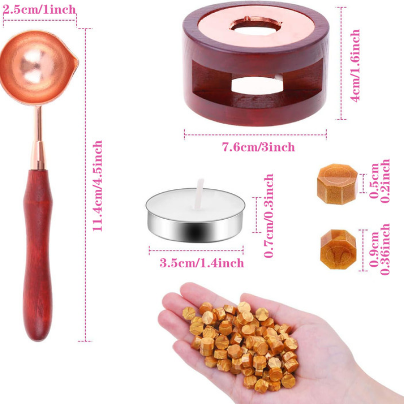 Wax Seal Set Includes 200 Gold - Wax Seal Stamp Set avaliação e preço