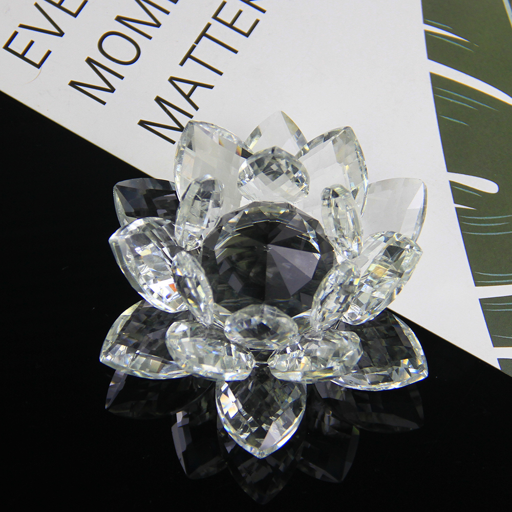 60mm-200mm Crystal Swan Lotus  - Book Weight Glass avaliação e preço