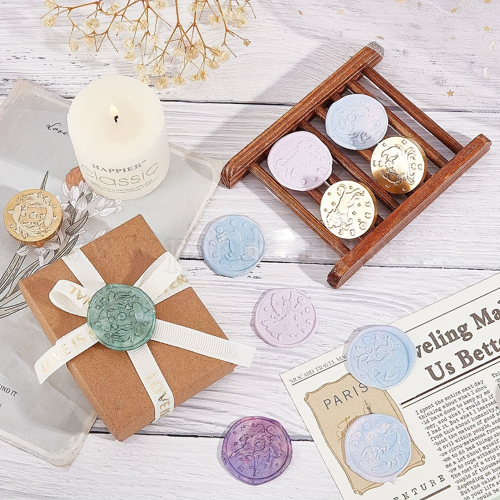 14pcs/set Zodiac Wax Seal Stam - Wax Seal Stamp Set avaliação e preço