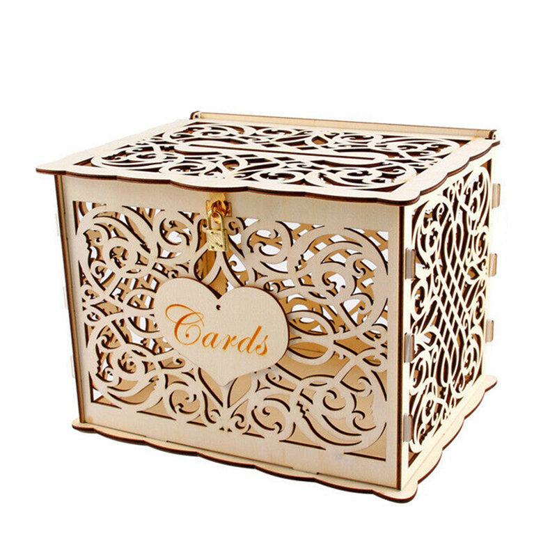 30X24X21cm DIY Wedding Gift Ca - Card Index Box avaliação e preço