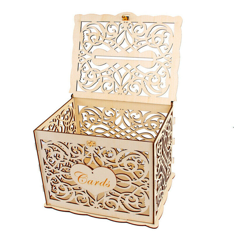 30X24X21cm DIY Wedding Gift Ca - Card Index Box avaliação e preço