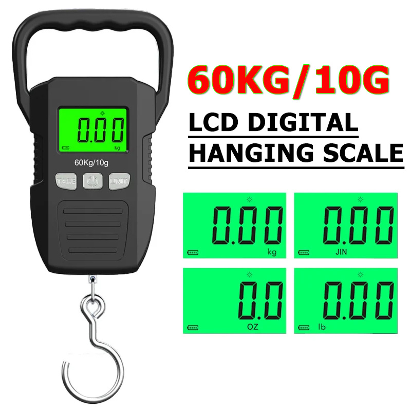 60kg/10g LCD Digital Hanging S - Tape Dispenser Weighted avaliação e preço