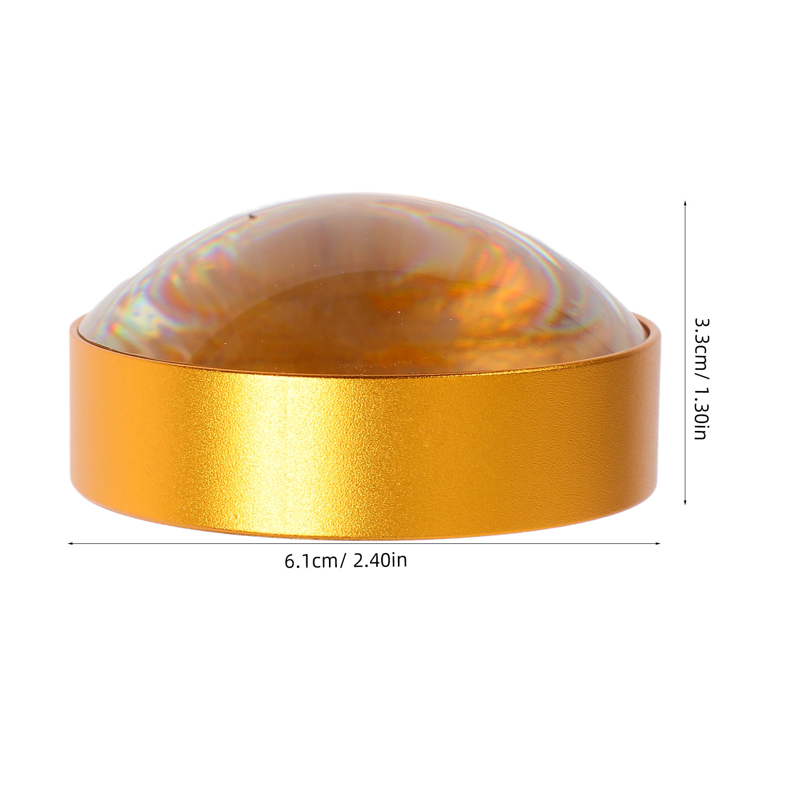 6X Spherical Optical Glass Dom - Book Weight Glass avaliação e preço