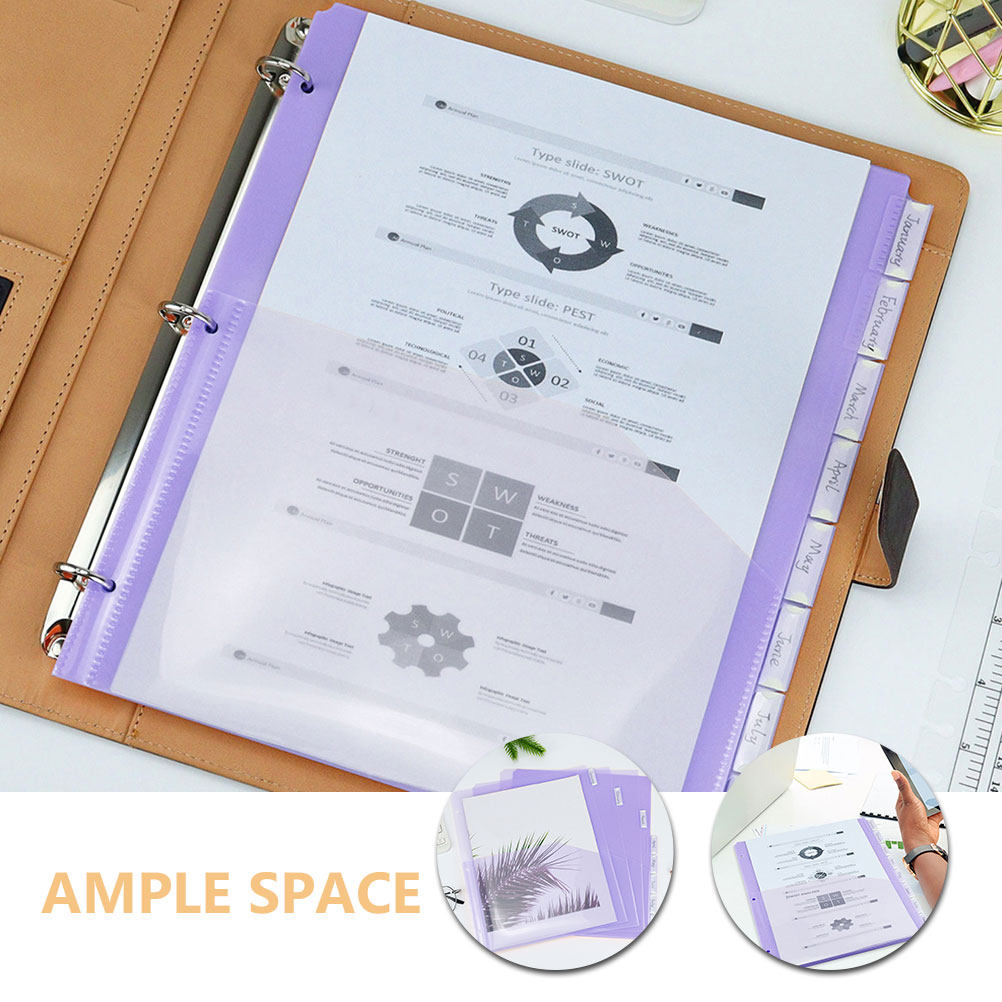 2Sets A4 3-Hole Divider Pages  - Tab Divider A4 avaliação e preço