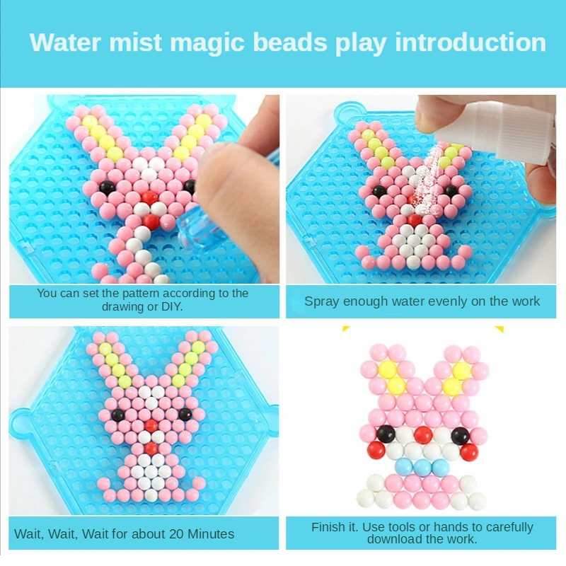 Magical Water Sticky Beads Toy - Paper Weight Crystal avaliação e preço