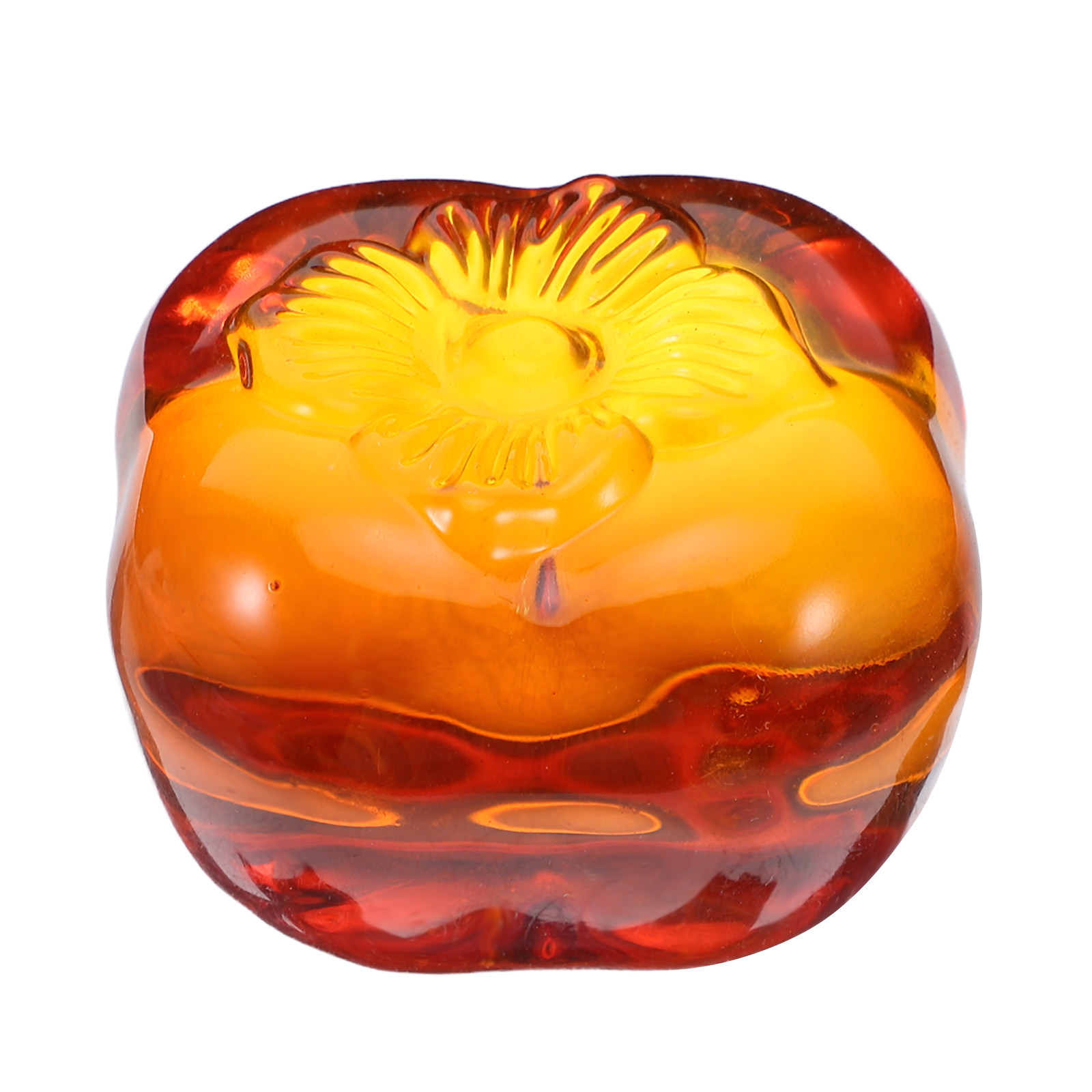 Realistic Glass Persimmon Pape - Book Weight Glass avaliação e preço