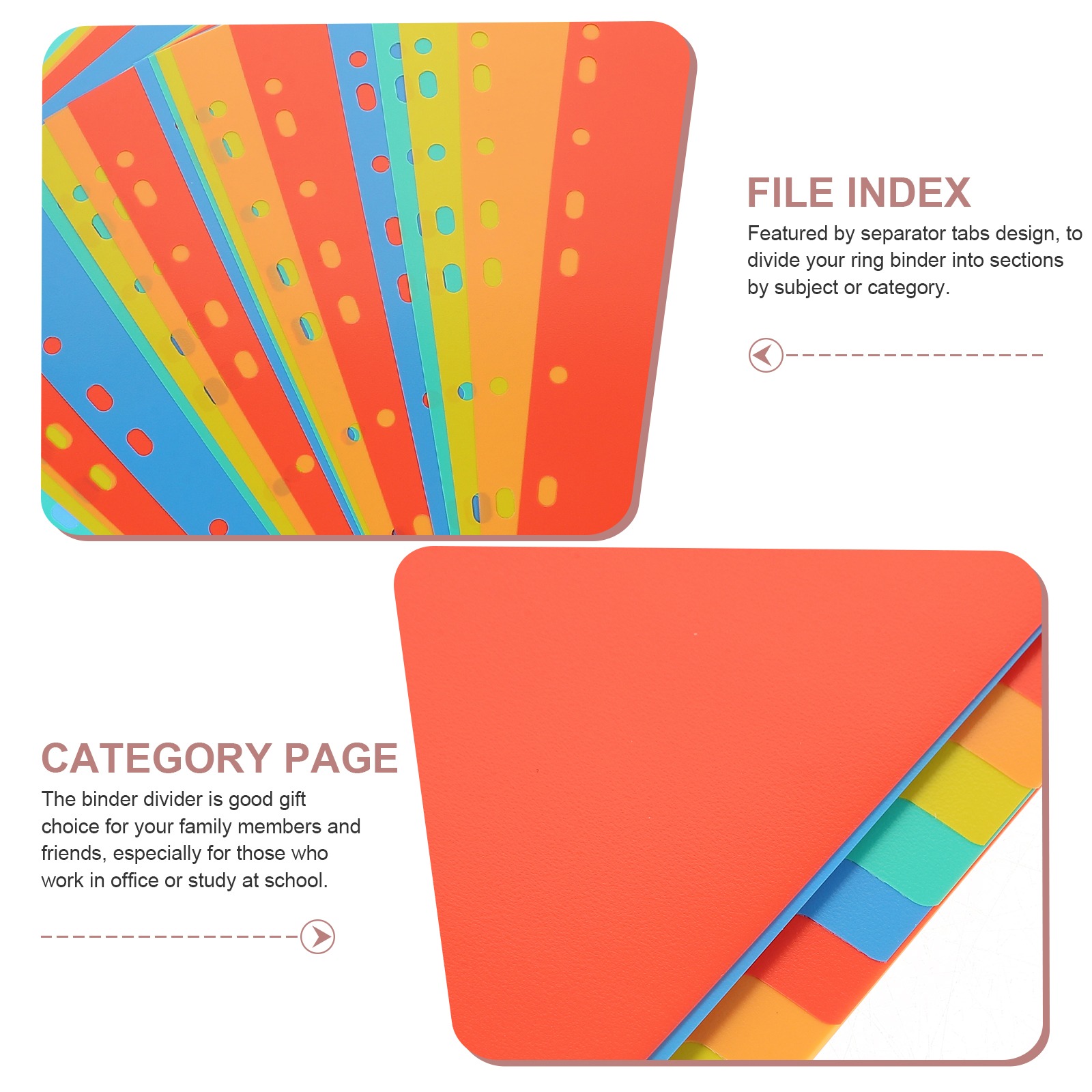 A4 Index Pages Plastic Binder  - Tab Divider A4 avaliação e preço