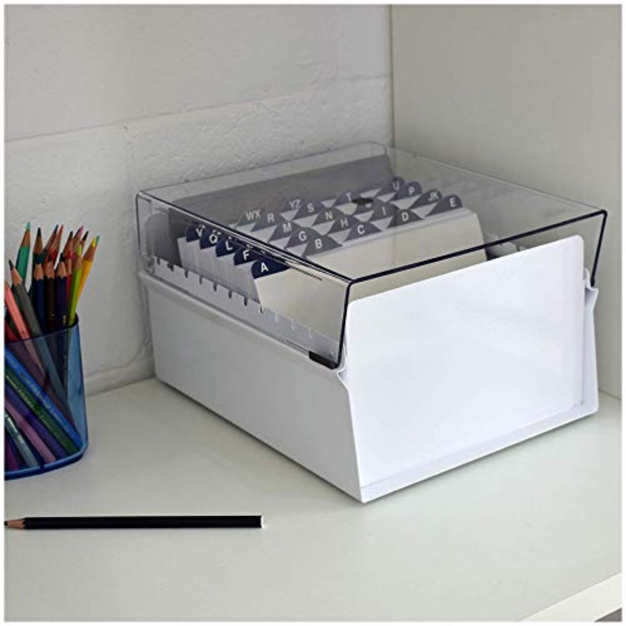 5 X 8 Card File Holder Organiz - Card Index Box avaliação e preço