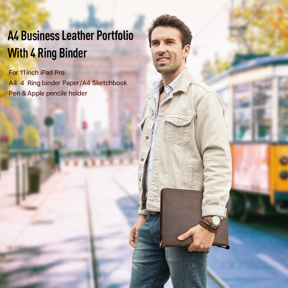 Luxury Retro A4 Cowhide Busine - Binder A4 Lever avaliação e preço