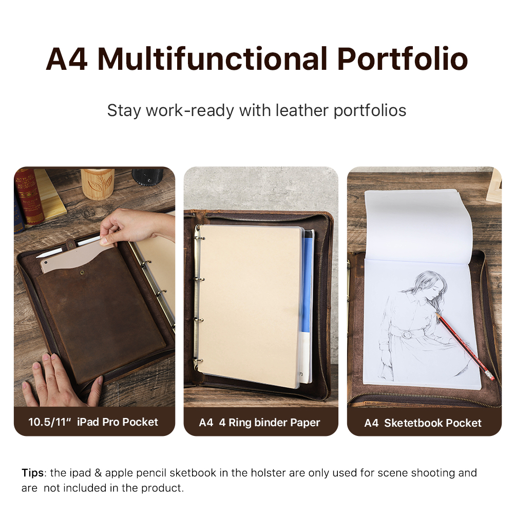 Luxury Retro A4 Cowhide Busine - Binder A4 Lever avaliação e preço