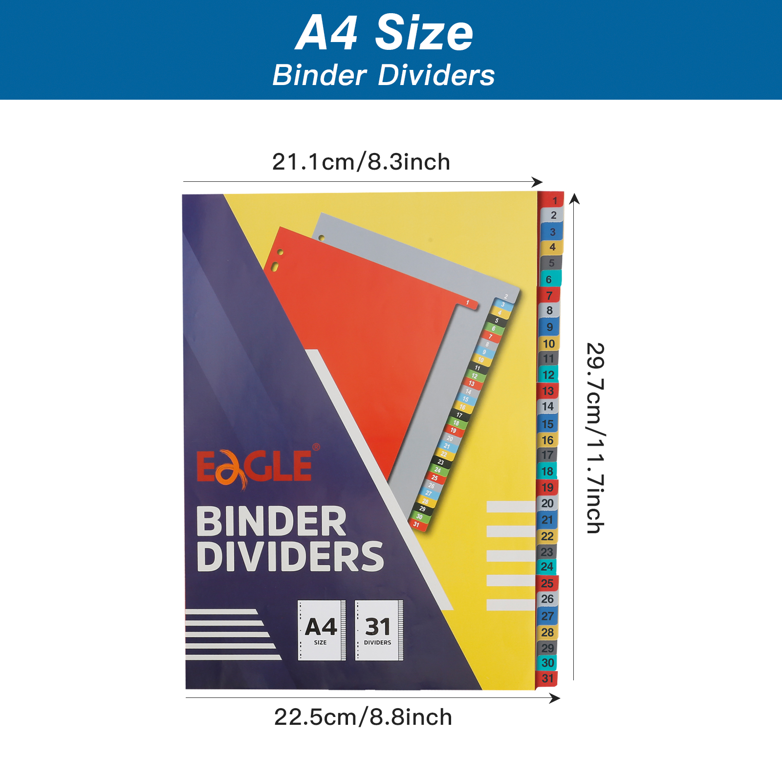EAGLE A4 Binder Index Divider  - Tab Divider A4 avaliação e preço