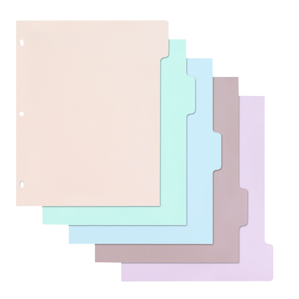 1Set Frosted PP Binder Divider - Tab Divider A4 avaliação e preço