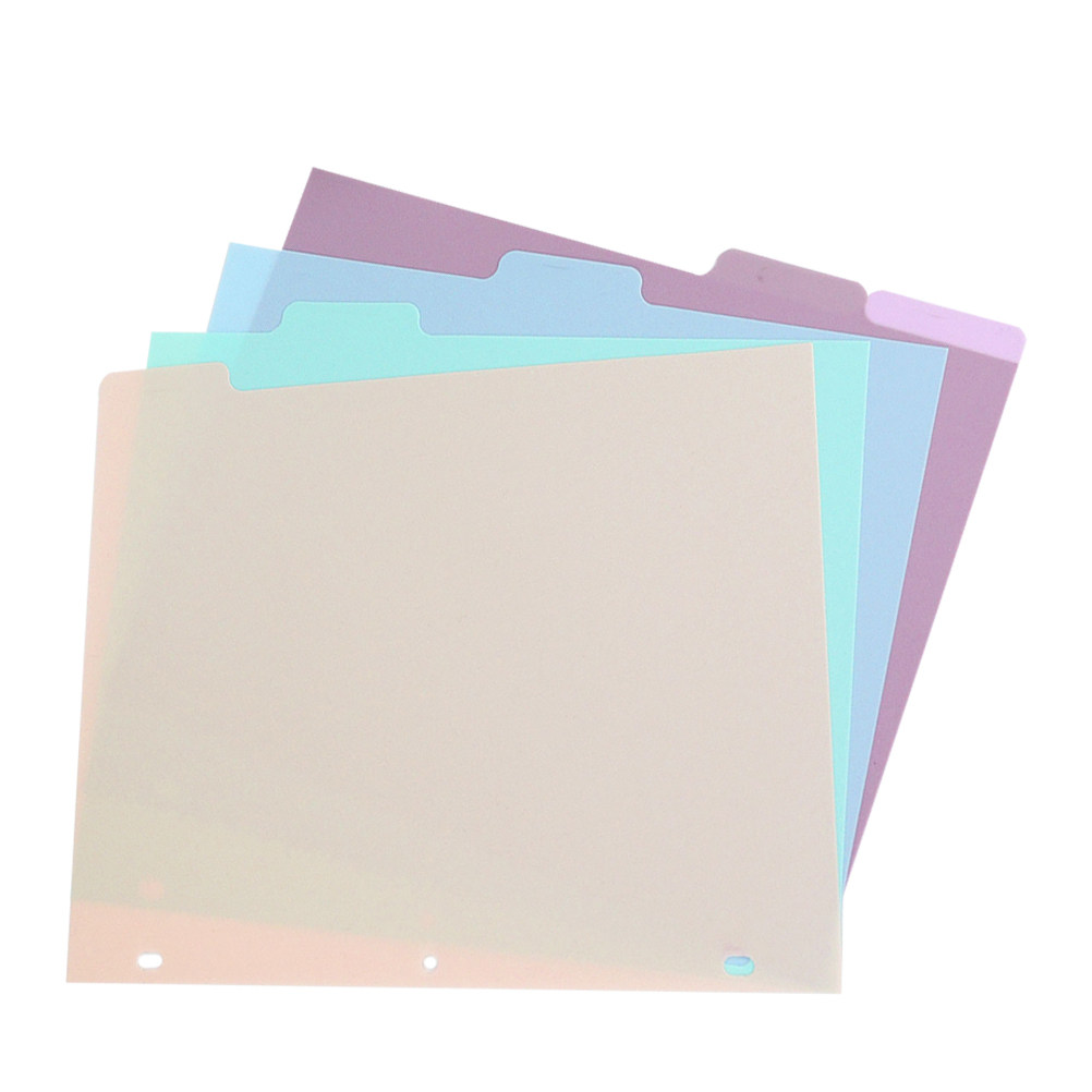 1Set Frosted PP Binder Divider - Tab Divider A4 avaliação e preço