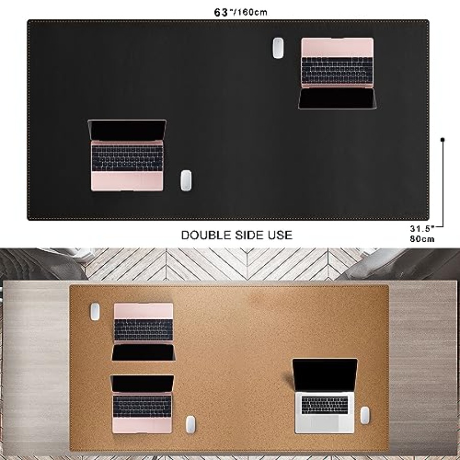63x31.5 Leather Desk Mat XXL L - Leather Desk Pad avaliação e preço