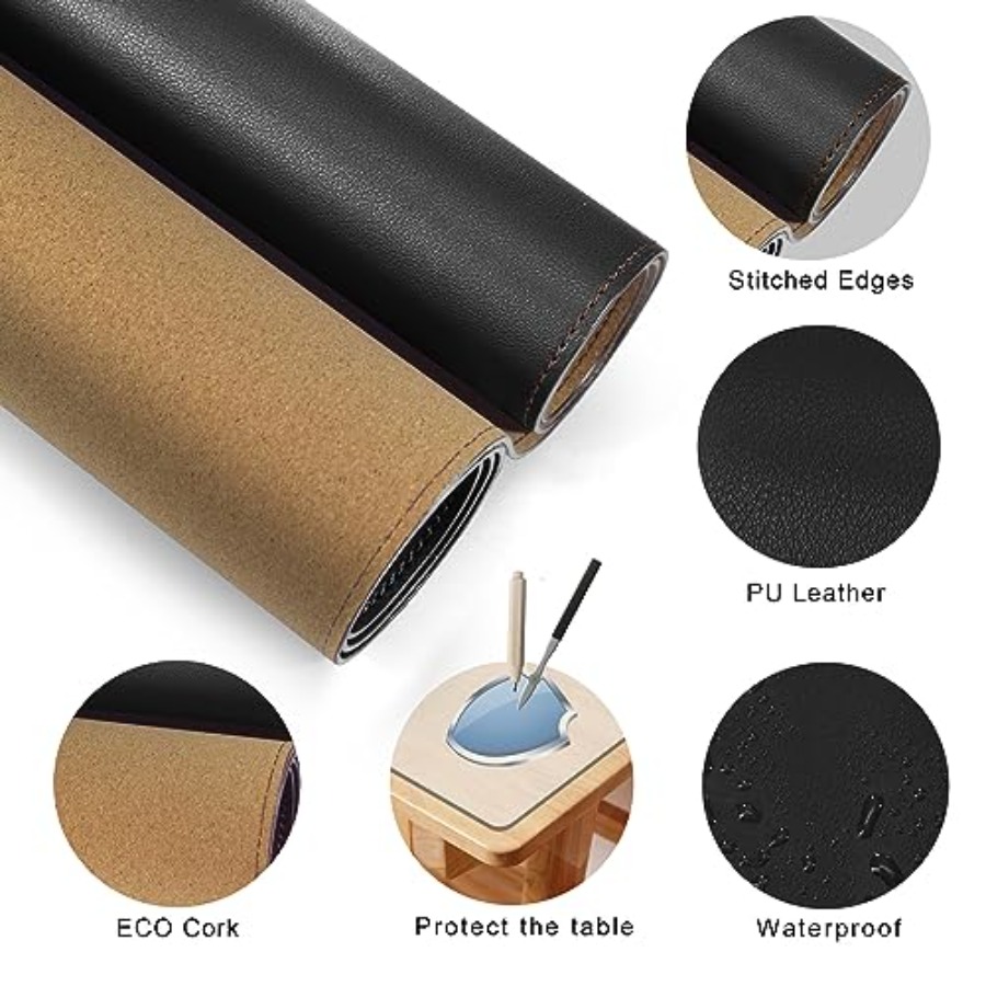 63x31.5 Leather Desk Mat XXL L - Leather Desk Pad avaliação e preço