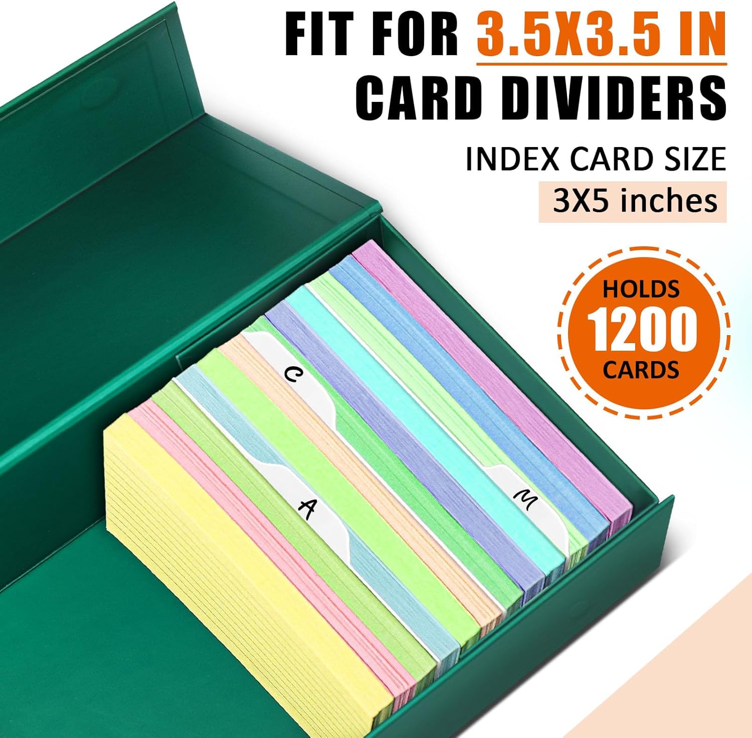 3x5 Index Card Holder, 3.5x5.5 - Card Index Box avaliação e preço