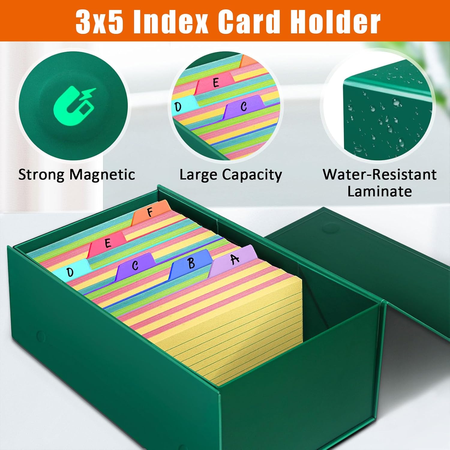 3x5 Index Card Holder, 3.5x5.5 - Card Index Box avaliação e preço