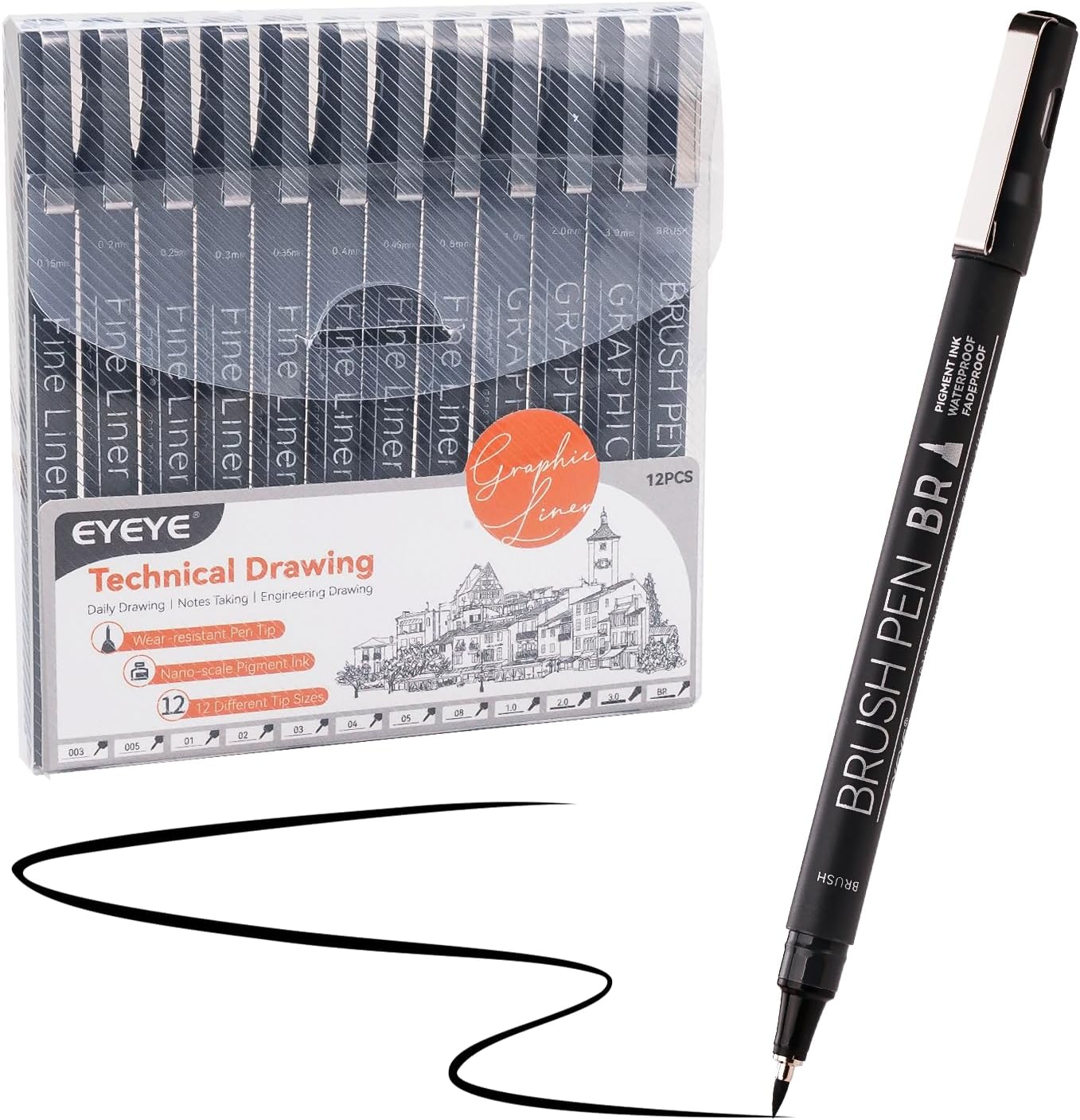 Micro Fineliner Pens Set, 12 B - Archive Box Set avaliação e preço