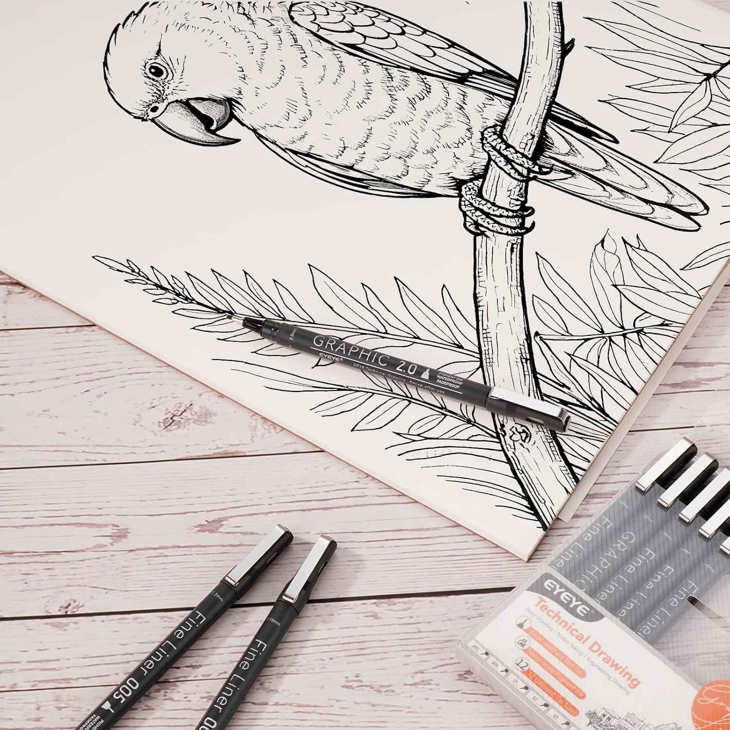 Micro Fineliner Pens Set, 12 B - Archive Box Set avaliação e preço