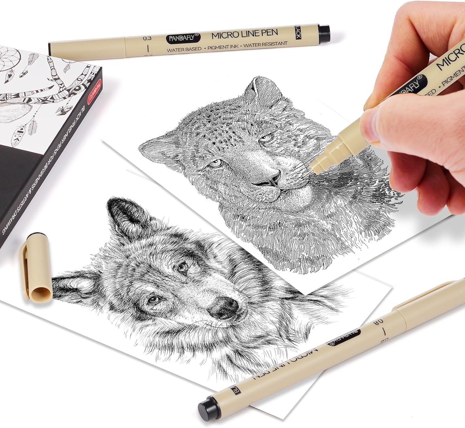 Black Micro-Pen Fineliner Ink  - Archive Box Set avaliação e preço