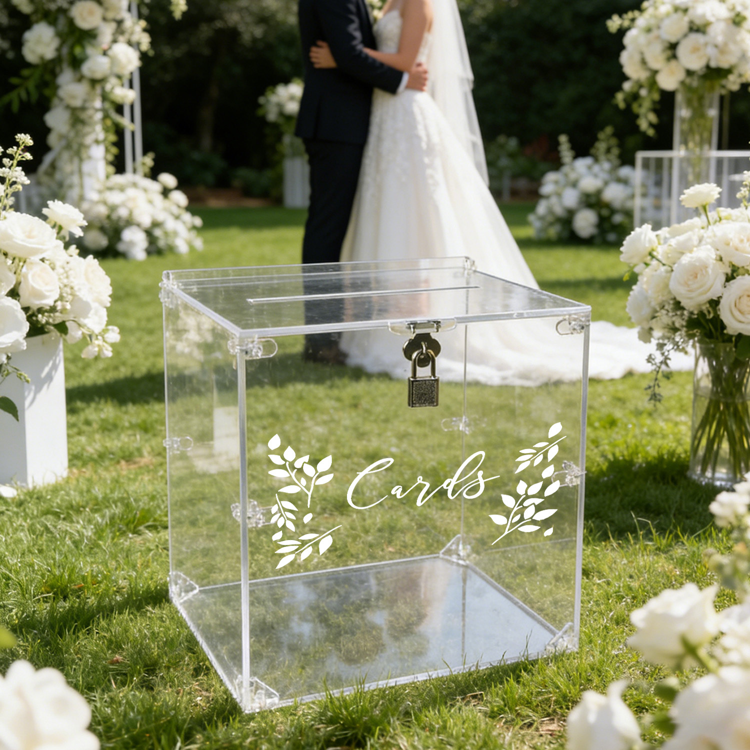 Acrylic Wedding Card Boxes wit - Card Index Box avaliação e preço