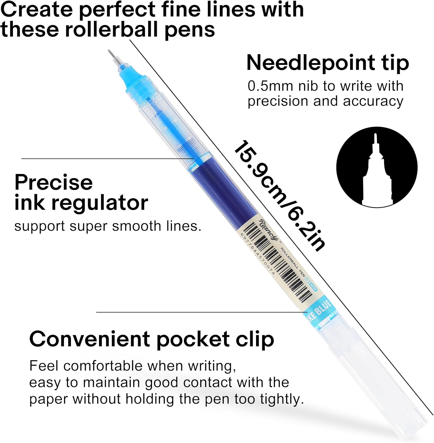 Liquid Ink Rollerball Gel Pens - Correction Pen Fine avaliação e preço
