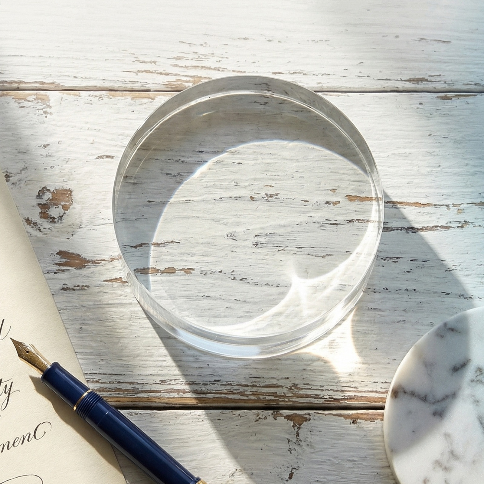 3.15 Inch Round Clear Crystal  - Paper Weight Crystal avaliação e preço