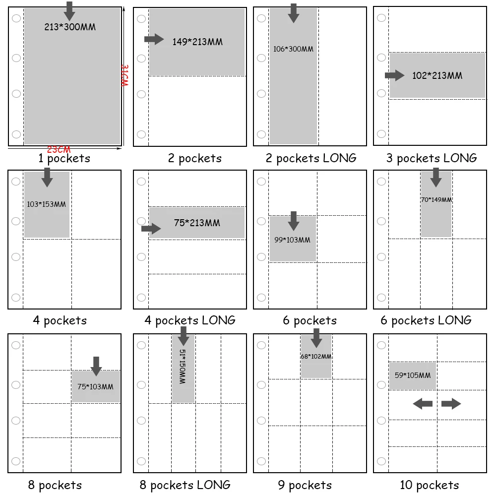 PLRBOK A4 Clear 10 Pcs Photo A - Binder A4 Lever avaliação e preço