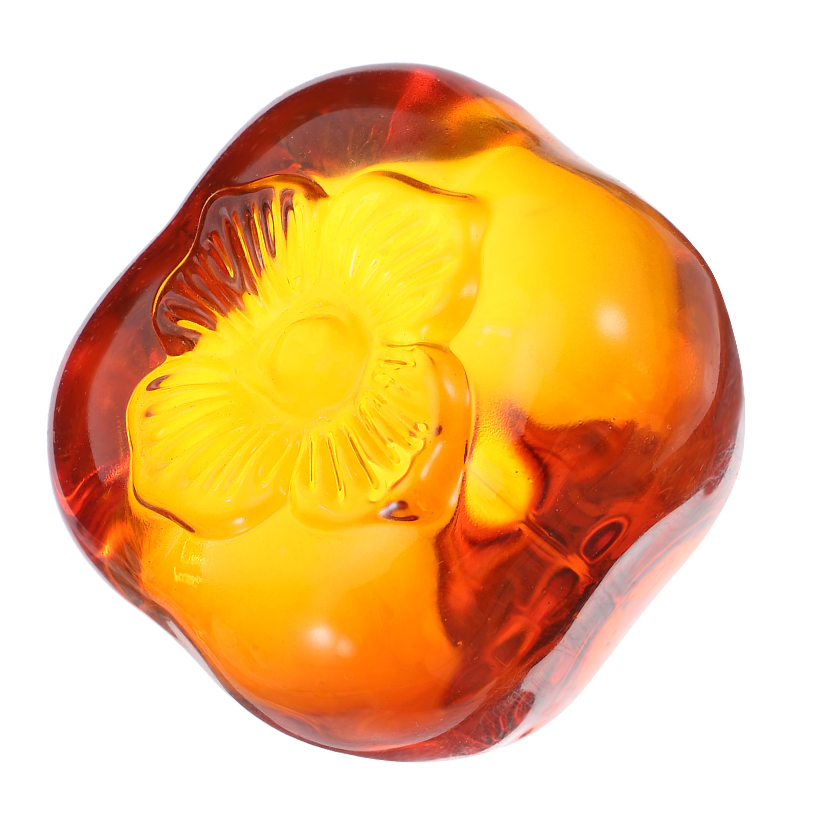 Crystal Glass Persimmon Paperw - Paper Weight Crystal avaliação e preço
