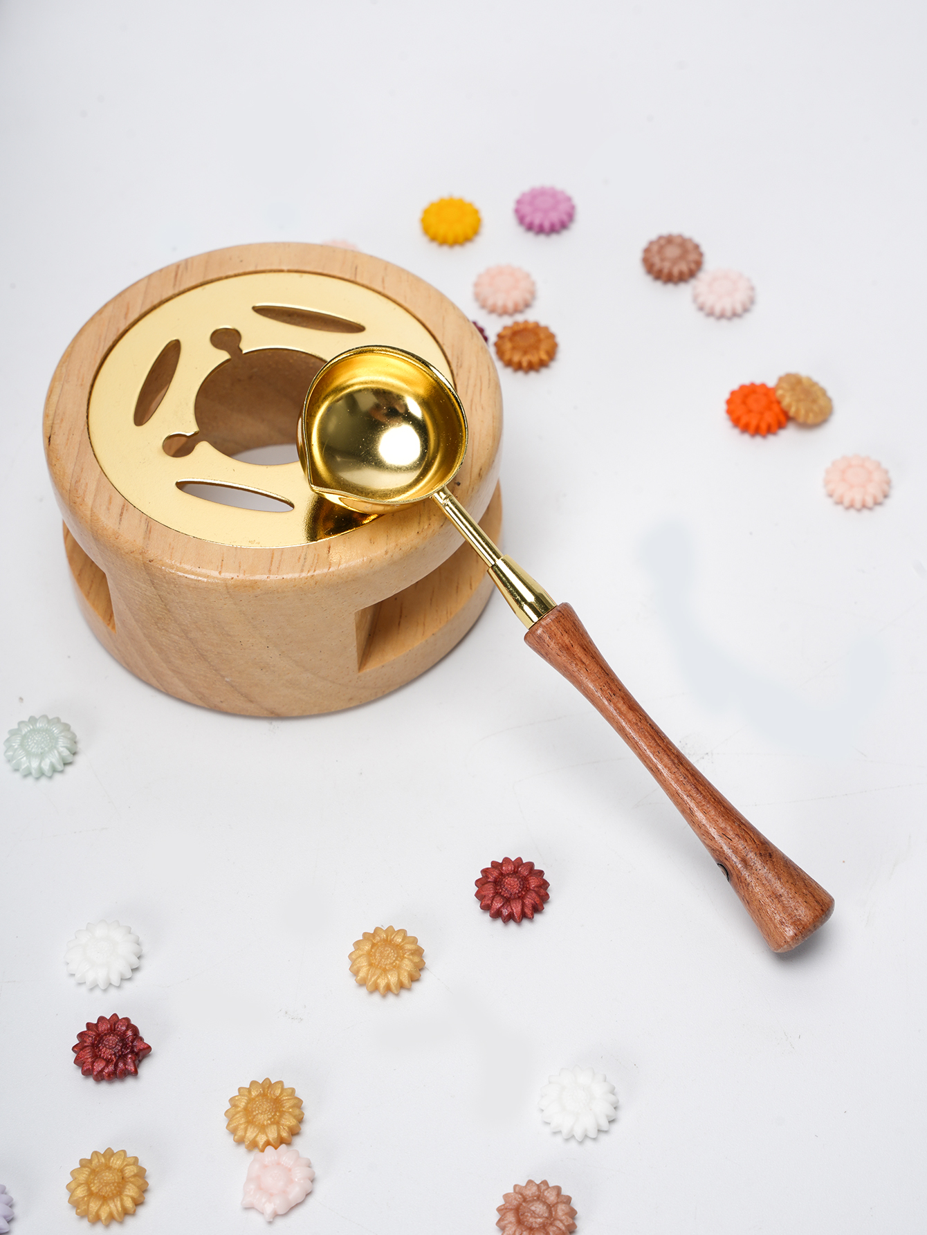 1set Wax Seal Set Wood Wax Mel - Wax Seal Stamp Set avaliação e preço