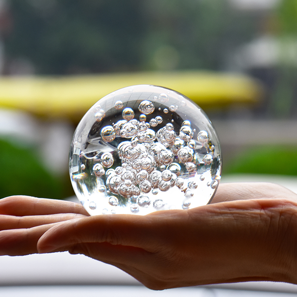 40/60/80MM Clear Bubble Crysta - Paper Weight Crystal avaliação e preço