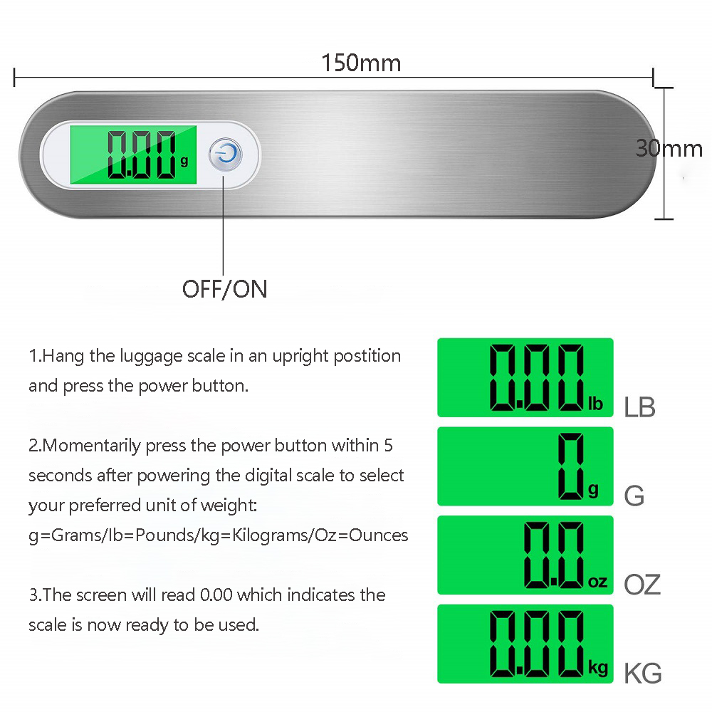 Portable Digital Hanging Scale - Tape Dispenser Weighted avaliação e preço