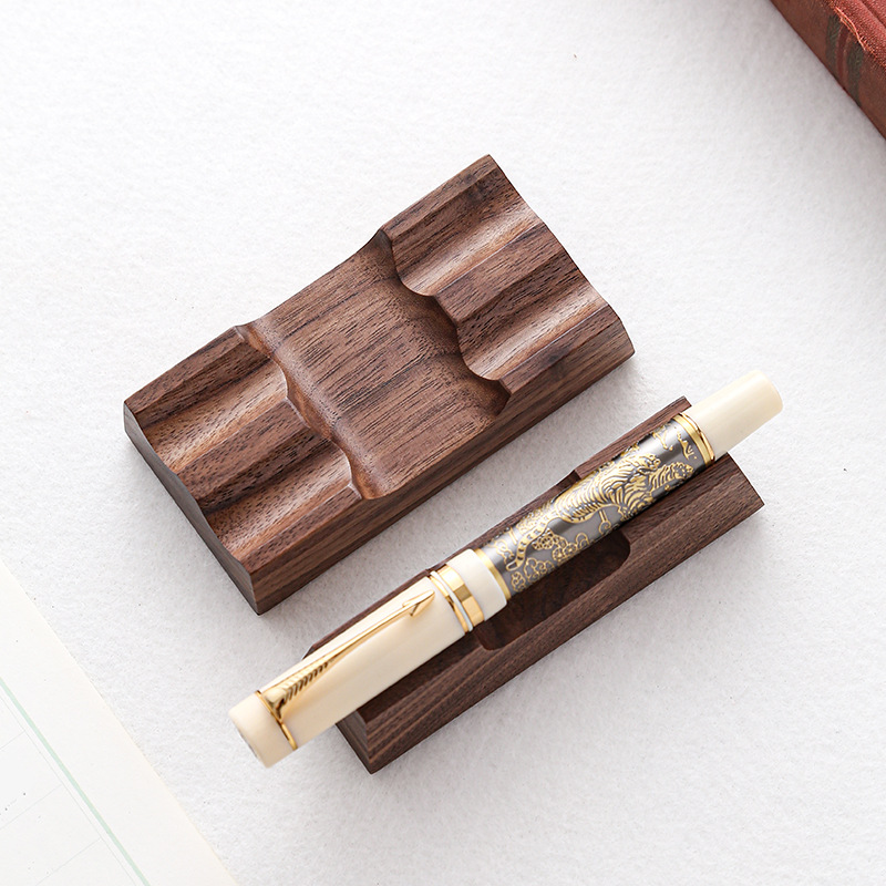 Walnut Wood Pen Holder Stand f - Pen Rest Single avaliação e preço