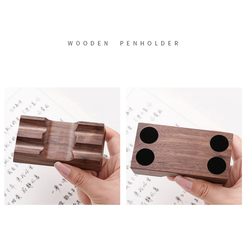 Walnut Wood Pen Holder Stand f - Pen Rest Single avaliação e preço
