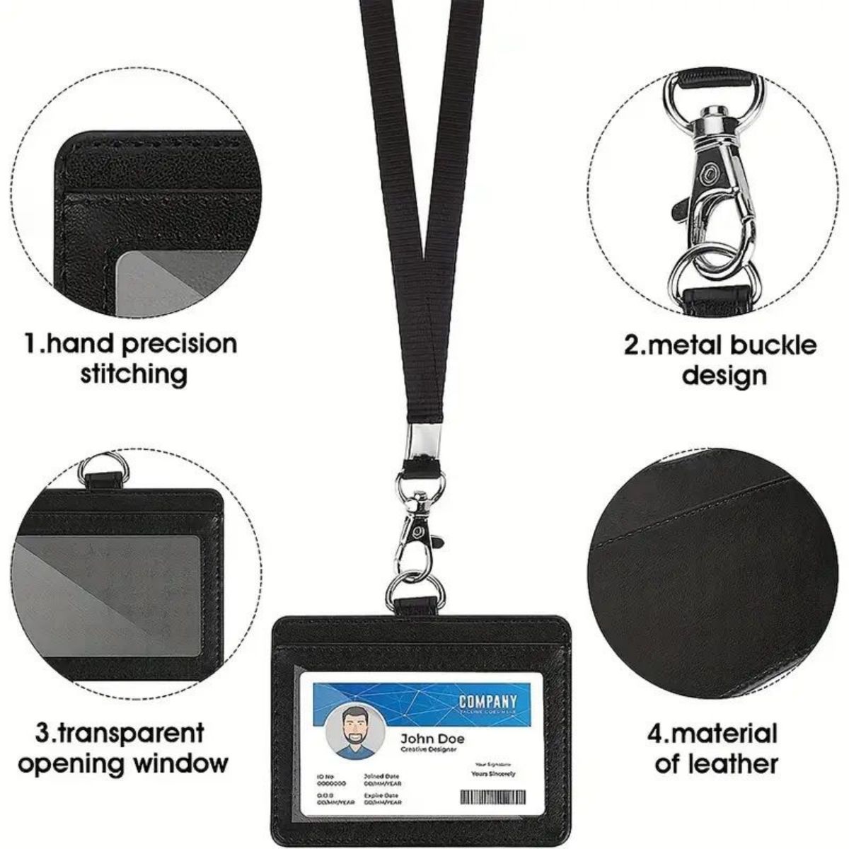 1 pc Horizontal ID badge holde - Index Card Holder avaliação e preço