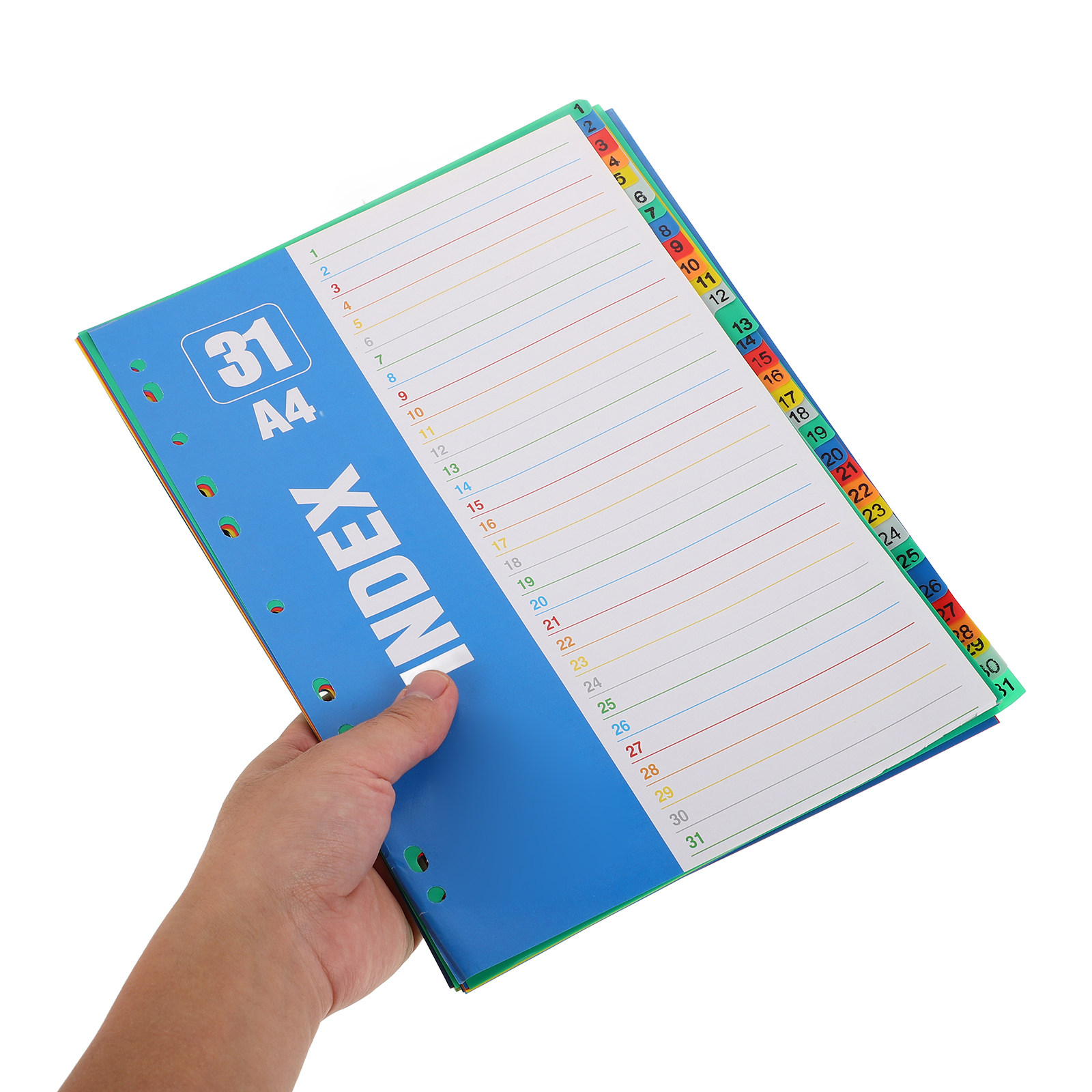 1Set Dividers A4 11-Hole Binde - Tab Divider A4 avaliação e preço