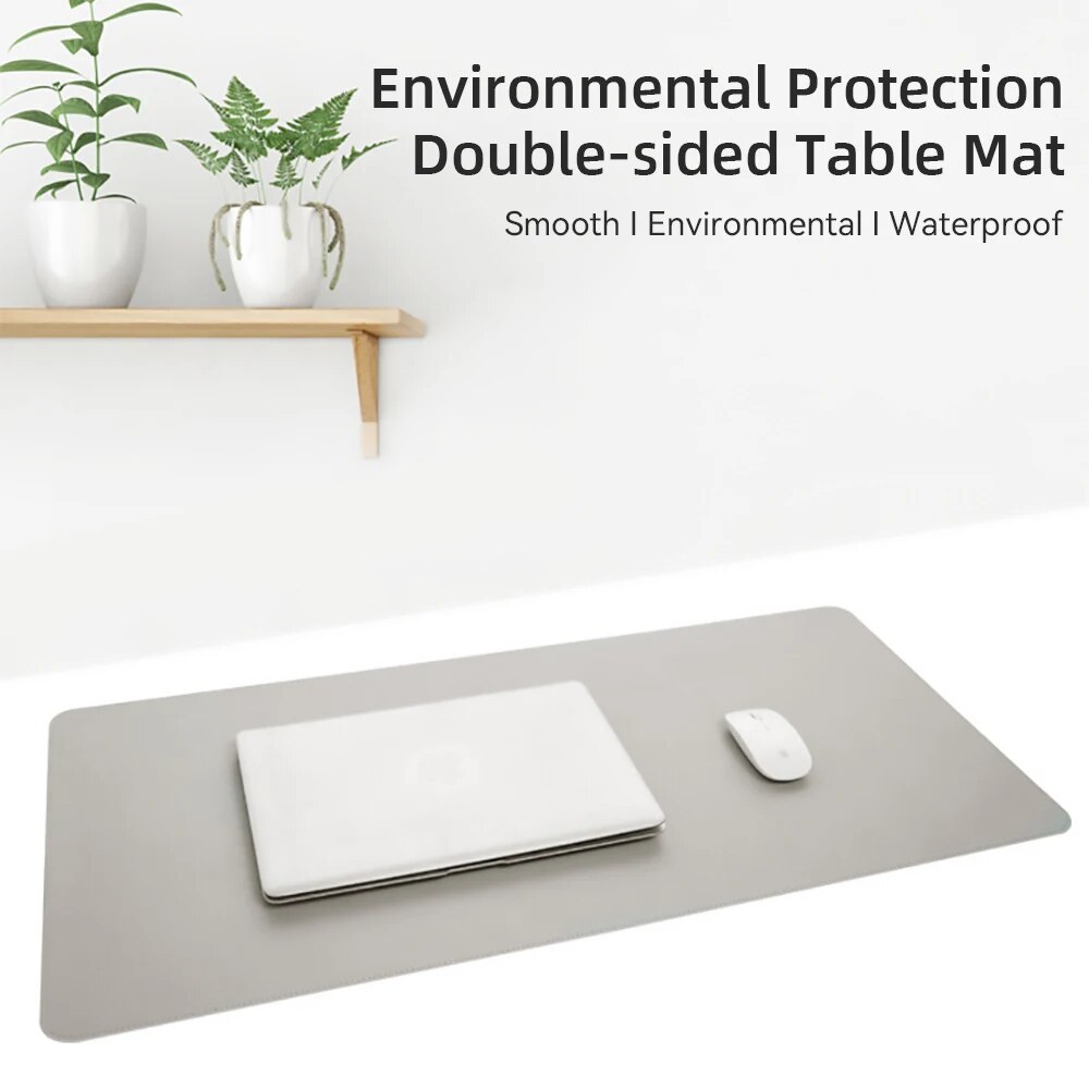 1 Pcs Large Size 60*30mm Offic - Leather Desk Pad avaliação e preço