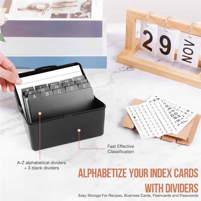3Inchx5inch Index Card Holder  - Card Index Box avaliação e preço