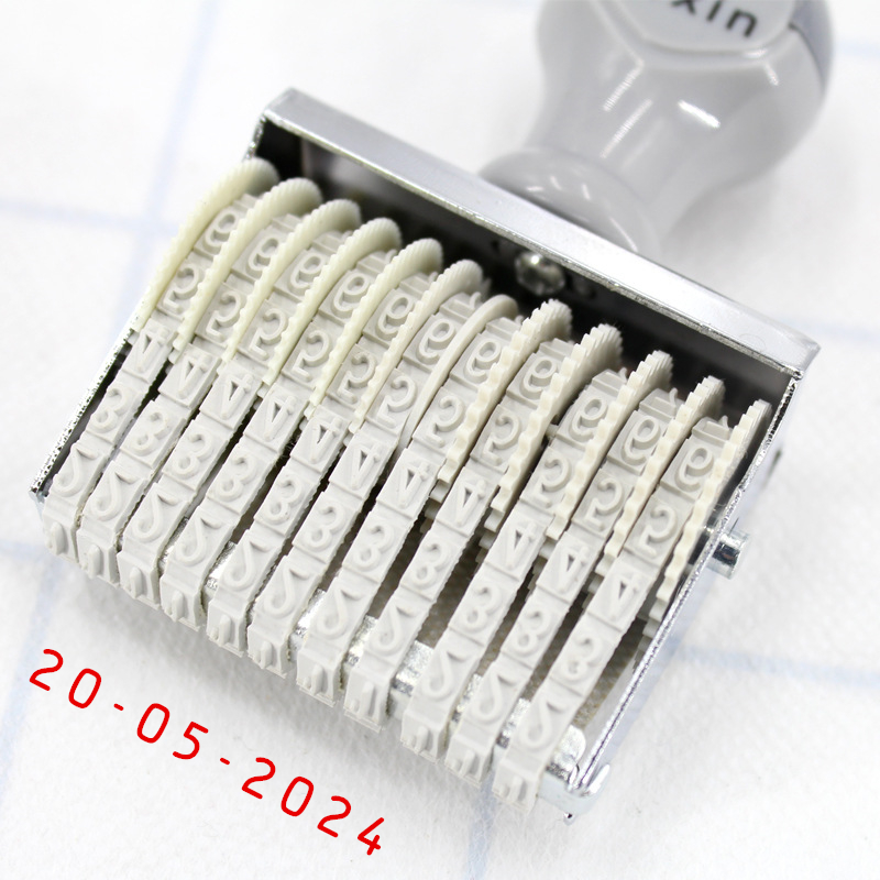 Portable 8/10 Digits Number St - Rubber Date Stamp avaliação e preço