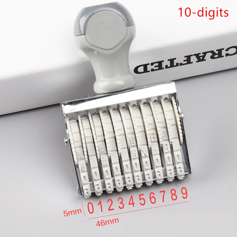 Portable 8/10 Digits Number St - Rubber Date Stamp avaliação e preço