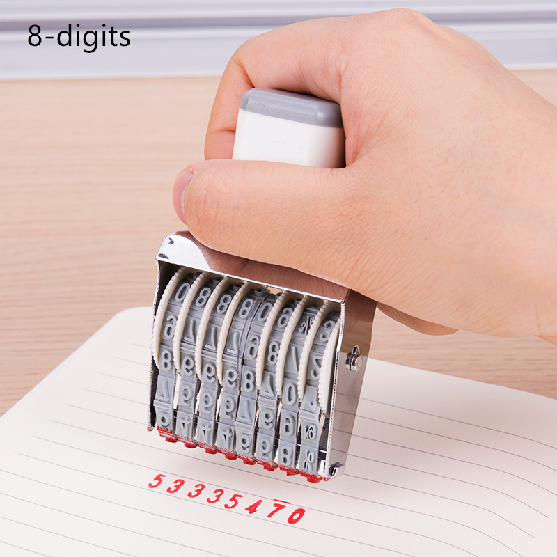 Portable 8/10 Digits Number St - Rubber Date Stamp avaliação e preço