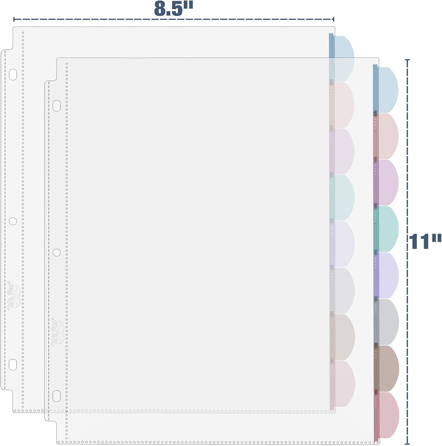 A4 Clear Sheet Protectors with - Tab Divider A4 avaliação e preço