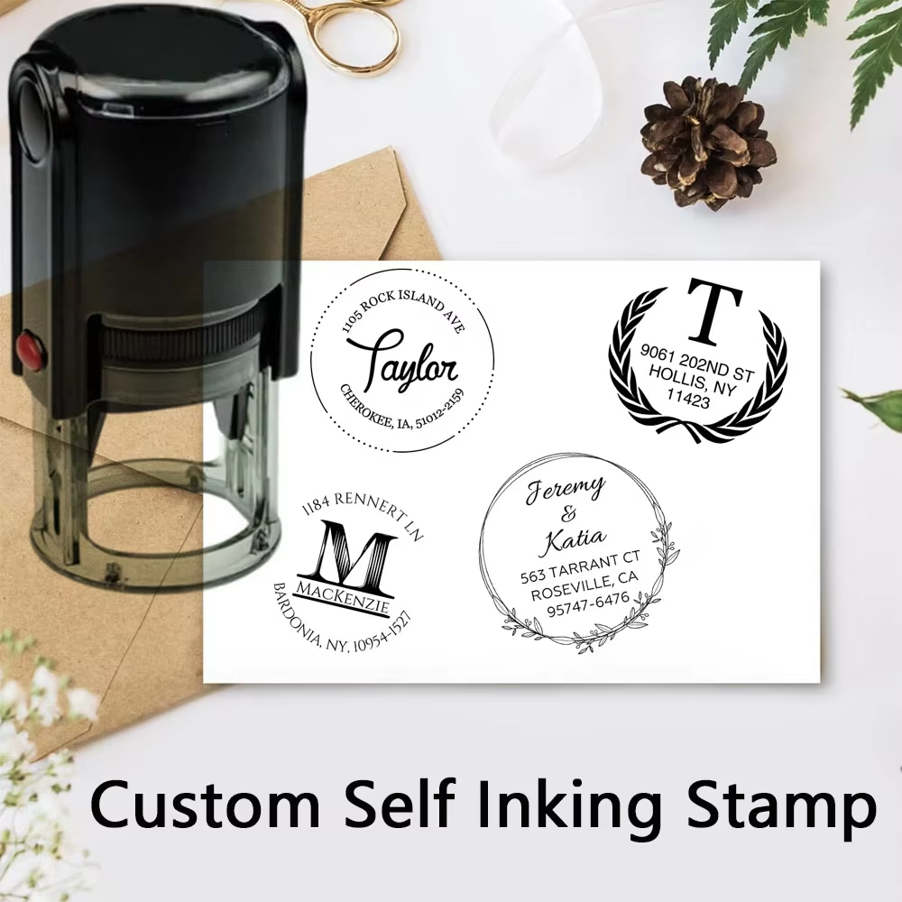 Custom Stamp Personalized Self - Rubber Date Stamp avaliação e preço