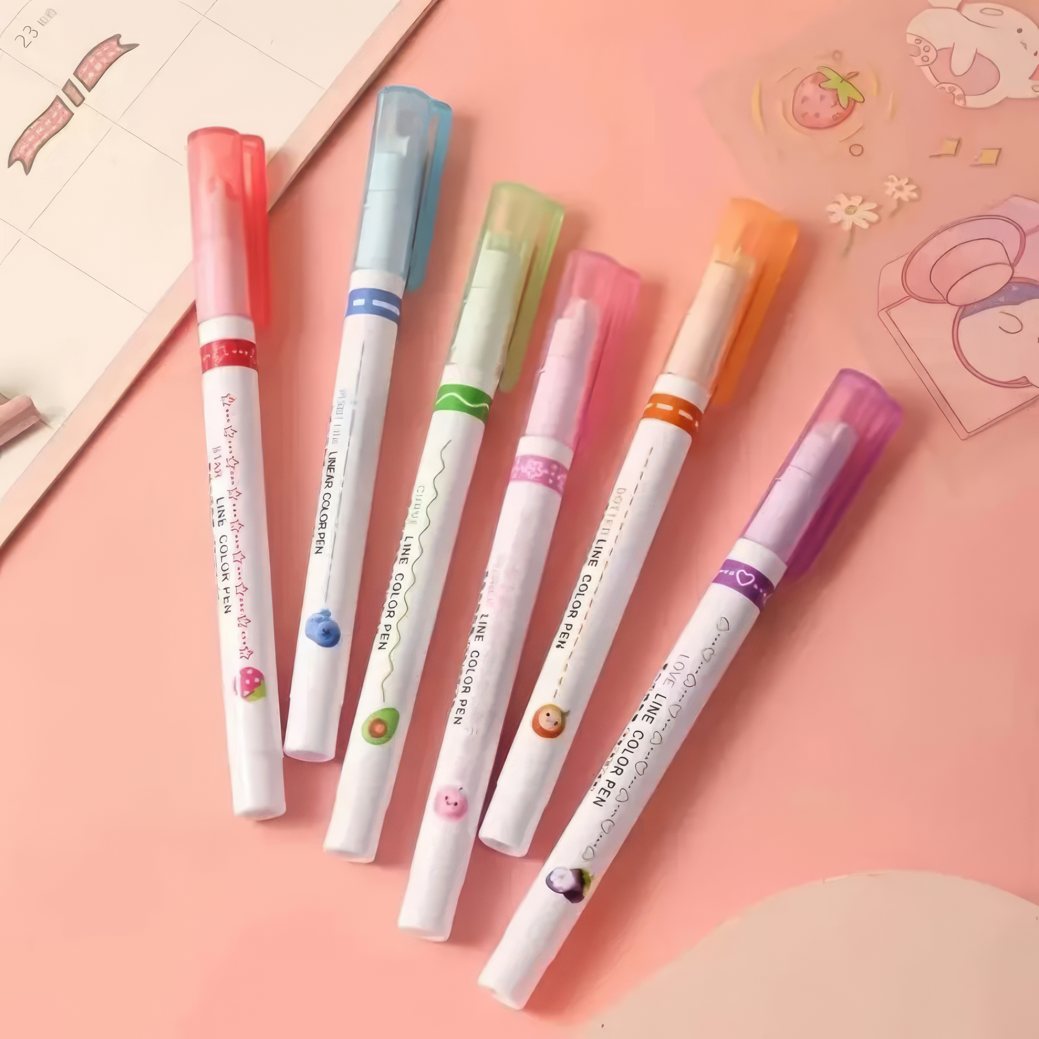 Professional 6-Colors Art Outl - Correction Pen Fine avaliação e preço